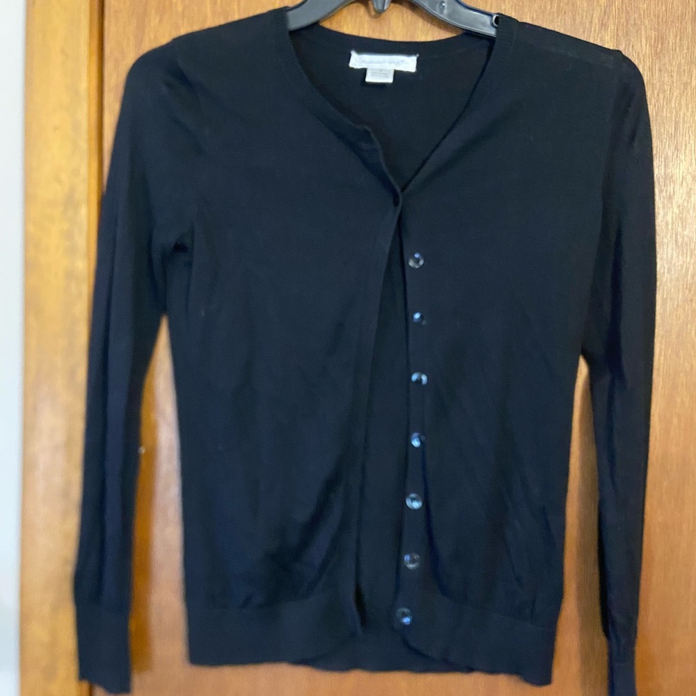 August Silk Classic Black Knitwear